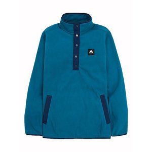 Burton Men's Hearth Fleece Anorak Jacket Lyons Blue Size Medium
